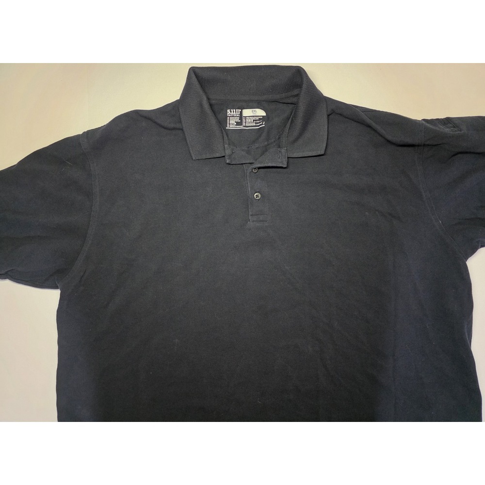 5.11 Tactical‎ Mens Size 2XLT Blue Short Sleeve Polo Shirt